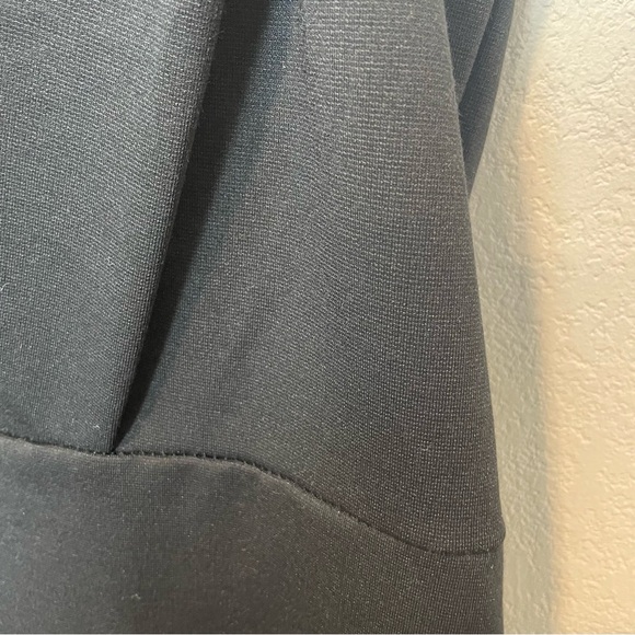 NEW Banana Republic Factory Ponte Knit Dress Sheath V Neck Black Size XL - Picture 5 of 10